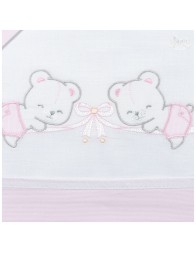 mio piccolo made in italy pink bassinet bedding