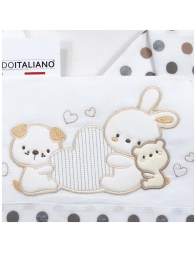 Maxi Next To Me Crib Sheet Set – Little Heart and Animals