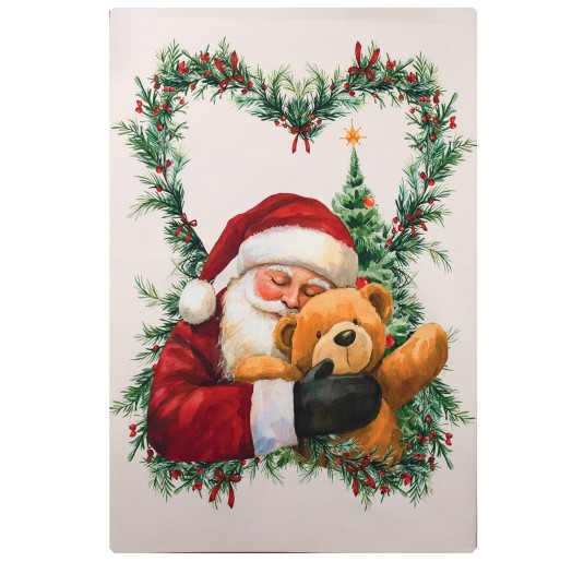 Babbo Natale - asciugapiatti natalizio con stampa digitale HD