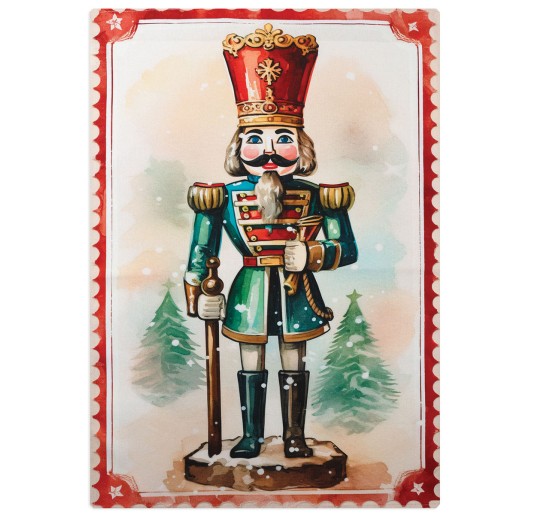 The nutcracker - Christmas dish towel with HD digital print