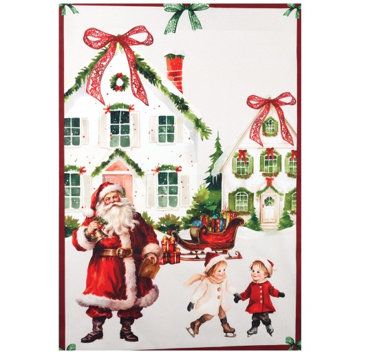 Incontro - Christmas dish towel with HD digital print