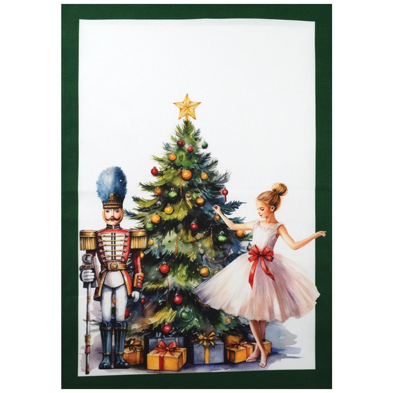 Christmas cotton tea towels with HD print Corredo Italiano