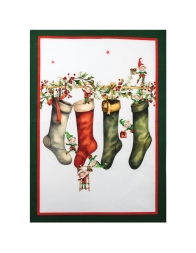 Christmas kitchen towels in cotton Made in Italy details