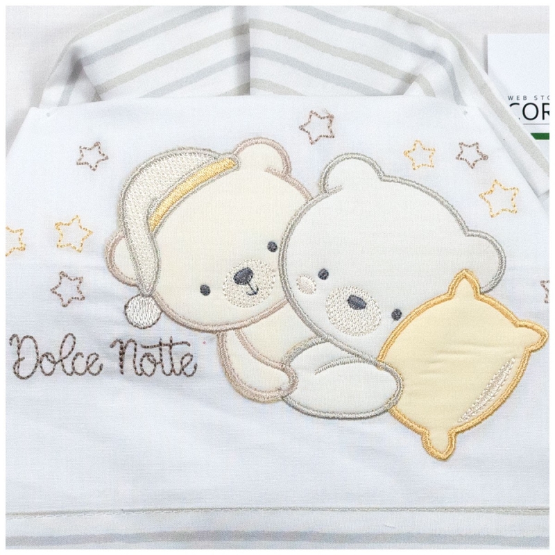 Set lenzuola lettino baby - Dolce...