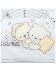 Set lenzuola lettino baby - Dolce Notte - Bruco Bruco EL2174