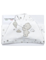 Cradle Pram sheet set coton - Bruco Bruco EC2159 - Grey