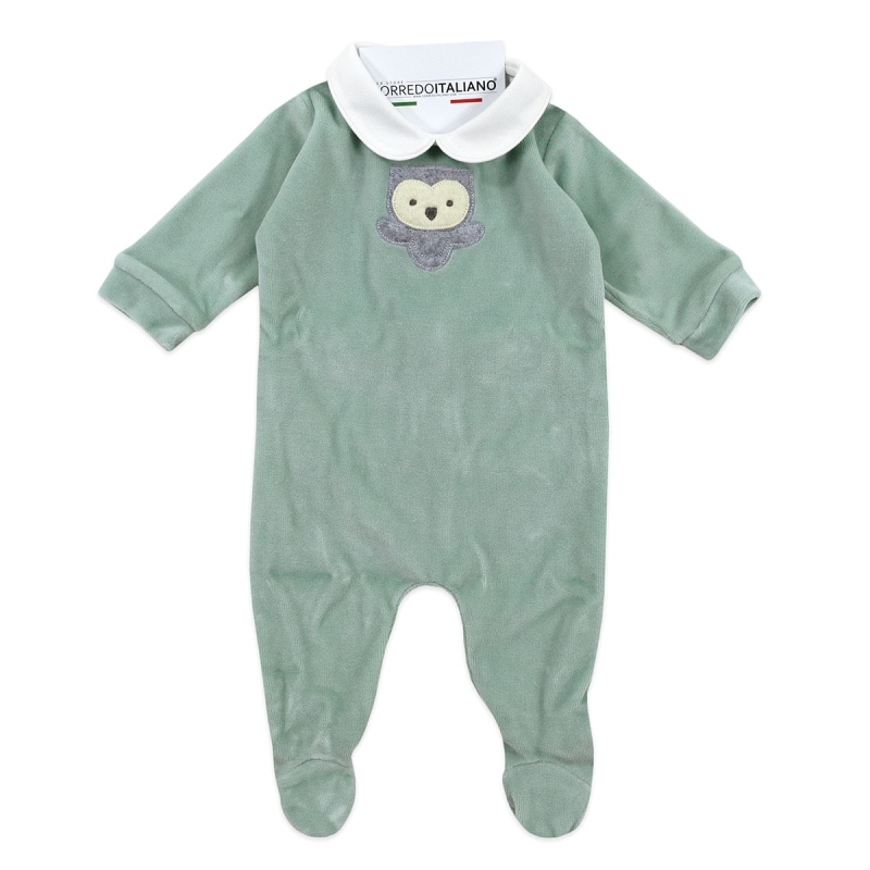 baby chenille sleepsuit winter coccode firenze