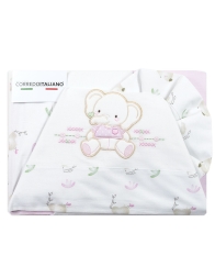 Set lenzuola per lettino baby - Elefantino - Bruco Bruco EL2171