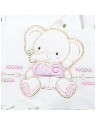 Set lenzuola per lettino baby - Elefantino - Bruco Bruco EL2171