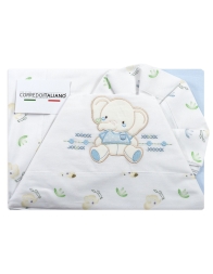 Set lenzuola per lettino baby - Elefantino - Bruco Bruco EL2171