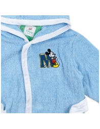 Close-up of newborn bathrobe Mickey Mouse Disney in quality terry