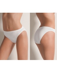 Slip donna Cotonella 3939 in cotone elasticizzato bianco e nero