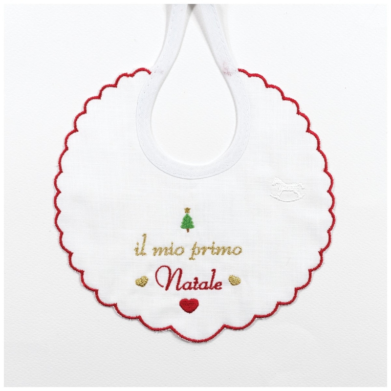 Christmas Cotton Bib “My First...