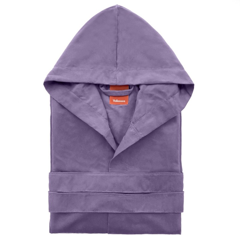 Accappatoio in microfibra Gabel modello salvaspazio con cappuccio