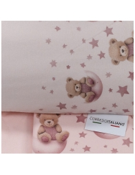 Flannel Crib Sheet Set for Baby – Bear – Corredo Italiano CIFL026