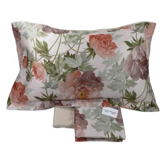 Queen/King size sheet set in pure cotton satin – Dorotea...