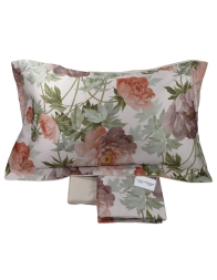 Completo lenzuola matrimoniale in raso di puro cotone - Dorotea - Dondi Home