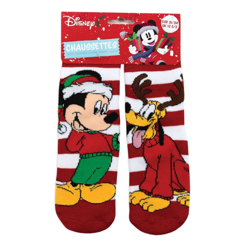 Disney non-slip kids socks christmas pattern