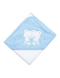 Triangle Terry Baby Hooded Towel – Tender Teddy Bears – Mio Piccolo 57313