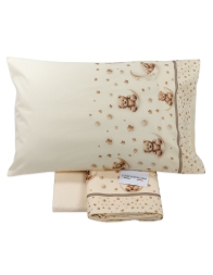 Soft flannel crib sheet detail for newborn crib