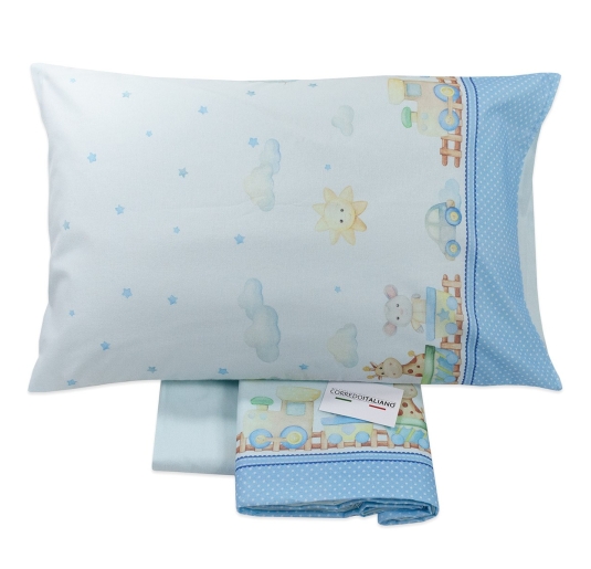 Set lenzuola in flanella per lettino baby - Little Toys CIFL022 - Corredo Italiano 2