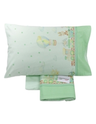 baby crib flannel sheet set with soft pastel design