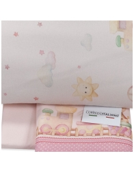 Set lenzuola in flanella per lettino baby - Little Toys CIFL022 - Corredo Italiano
