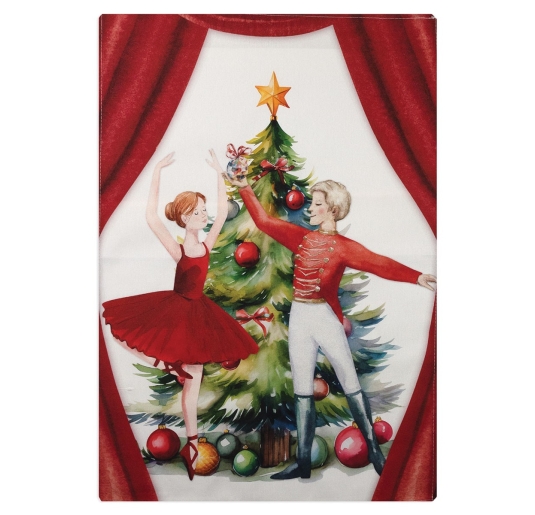 Ballet - Christmas dish towel with HD digital print