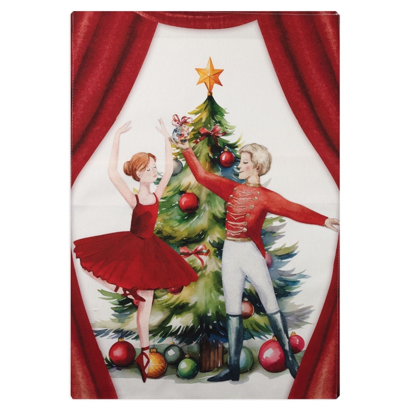 Ballet - Christmas dish towel with HD digital print