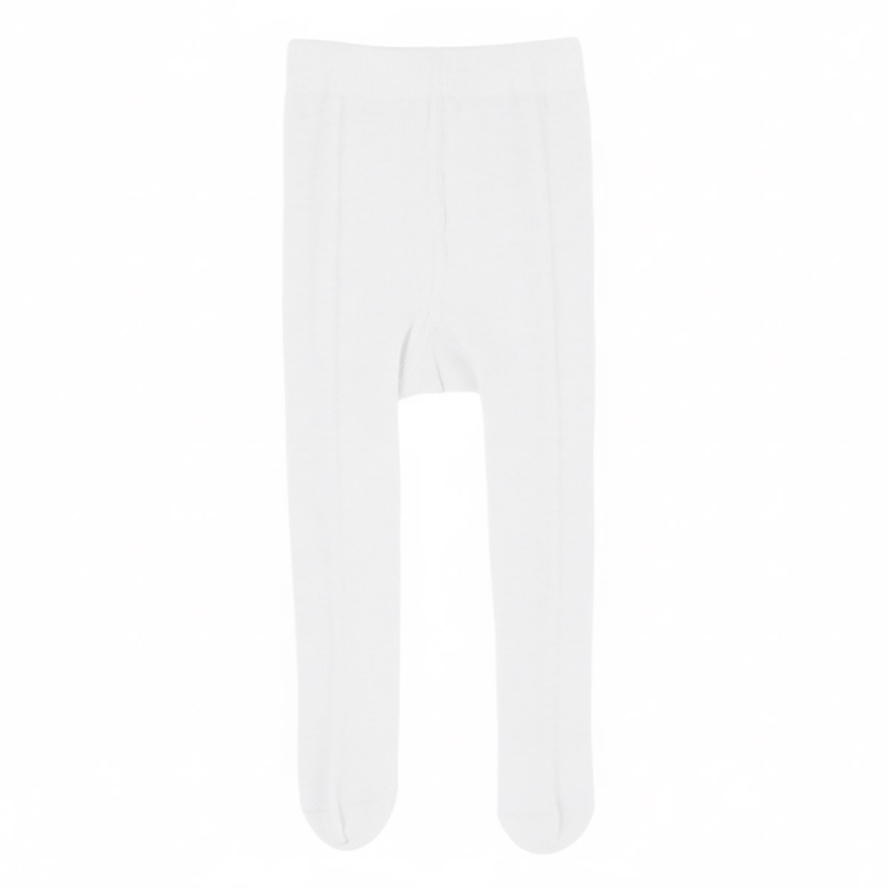 Collant calzamaglia baby in caldo cotone - Bianco