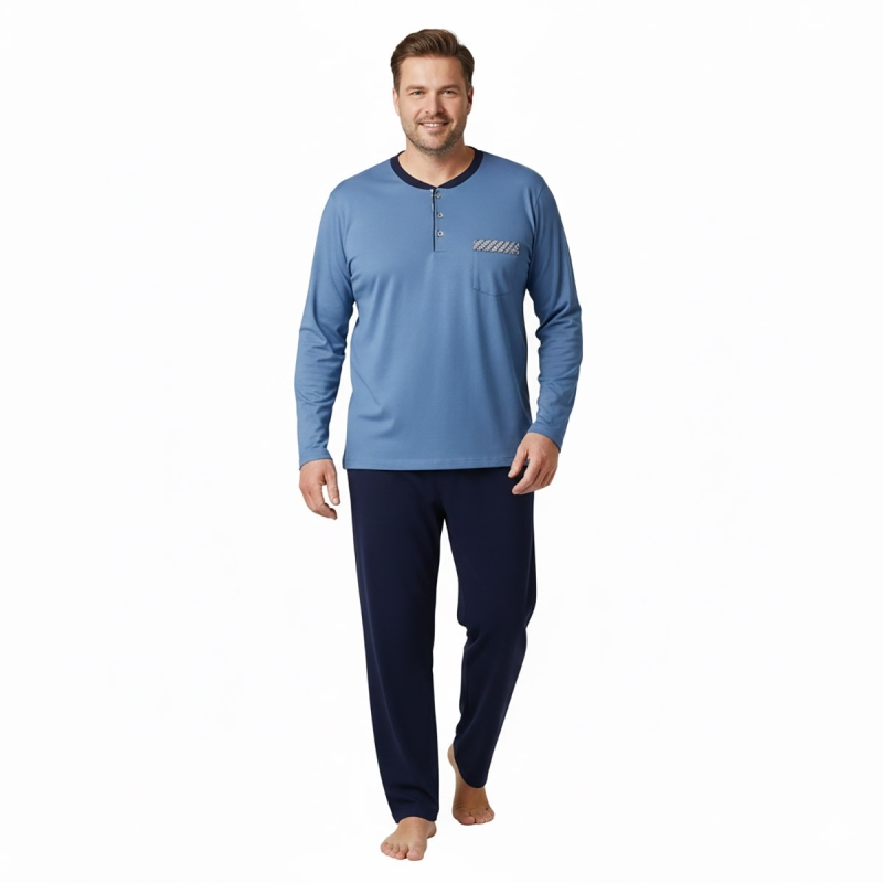 Pajamas cotton interlock - Conquista 6438AZ - Bip Bip