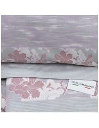 Camelia - set lenzuola in flanella matrimoniale maxi - Manifattura imberti