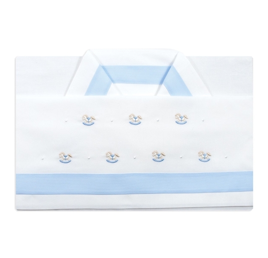 Little Horses - Cradle Pram sheet set - LC03377 - La Fatina
