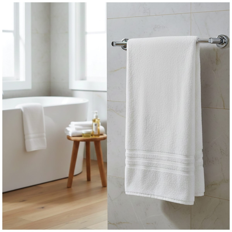 Telo da bagno in spugna di puro cotone 500 gsm - Linea Hotellerie
