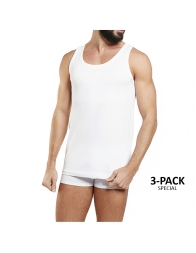 Set of 3 cotton wide-shoulder tank tops - VL714 - Nottingham