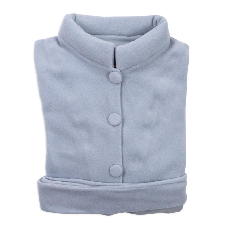 Soft Fleece Robe with Buttons – Jael...