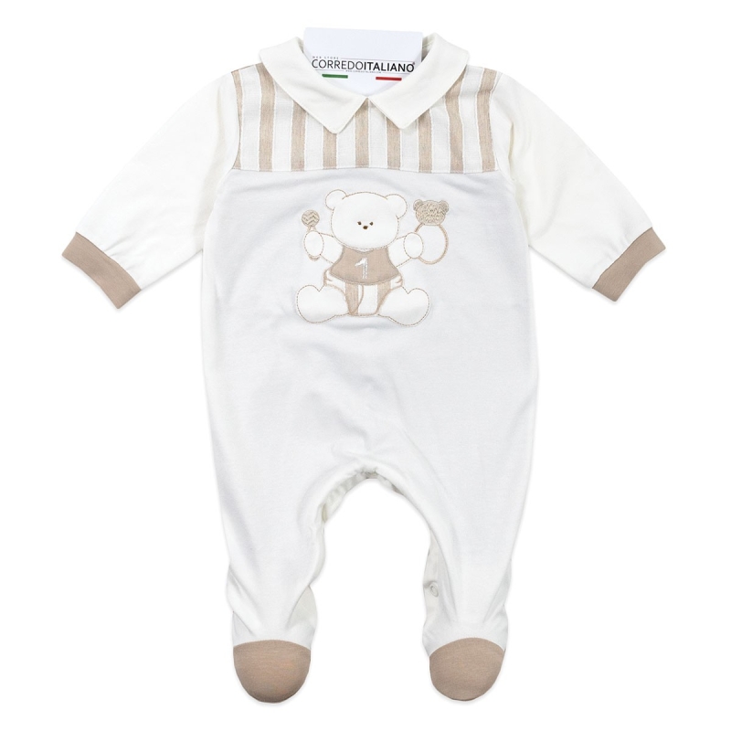 Tutina neonato in cotone jersey - TU8620 - Le Chicche