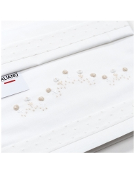 Cradle sheet set embroidered by hand LC45095PA