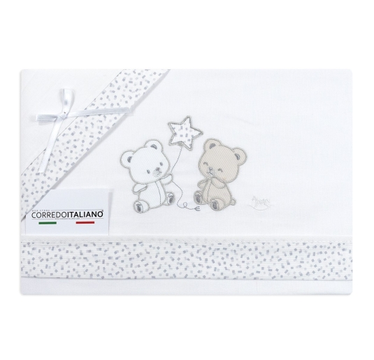 Set lenzuola culletta e carrozzina - Orsetti e Stellina LC13283 - Mio Piccolo 2