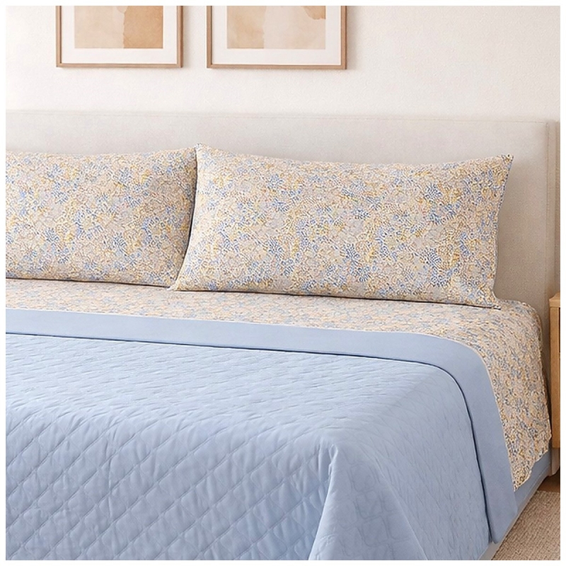 Cotton Sheet Set for Italian Double Bed - Tecla - Gabel