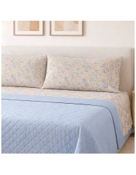 Completo lenzuola in cotone matrimoniale - Tecla - Gabel