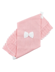 Baby girl first outing tricot layette set with decorative bows