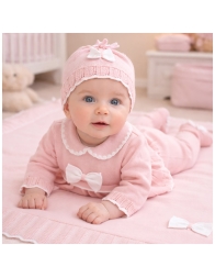 Set corredino prima uscita neonata in filo tricot - Corredoitaliano.com
