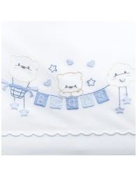 Cradle and pram sheet set – Bears LC03362 – La Fatina