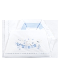 Cradle and pram sheet set for newborn Made in Italy