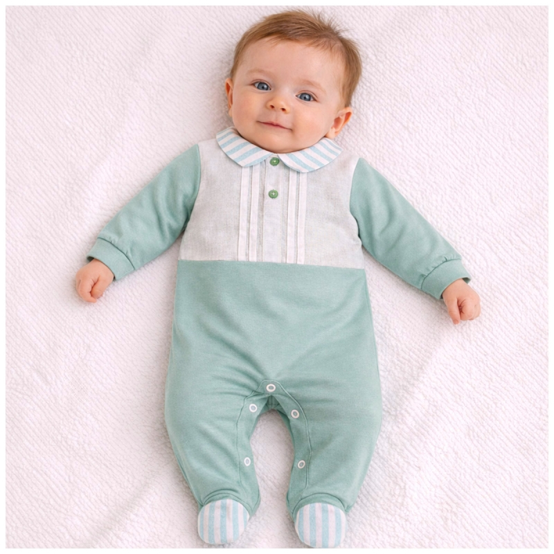 Tutina in cotone jersey per neonato...