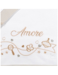 Made in Italy pram and cradle sheet set for newborn