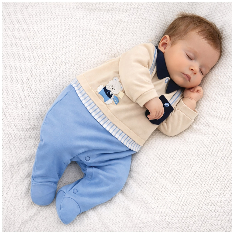 Newborn onesie in fresh cotton – PCT566 – Pierr