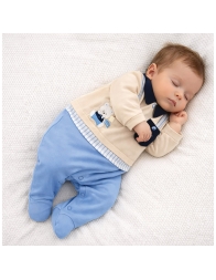 Newborn onesie in fresh cotton – PCT566 – Pierr