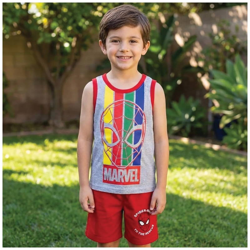 Tank Top with short for boy - Spiderman 4551RS - Marvel